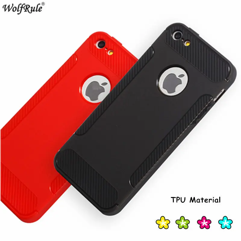 

WolfRule Phone Case For Iphone 5s Cover Soft TPU Fiber Wing Protective Case For iPhone 5 Capa For Apple Iphone 5 5s SE Fundas