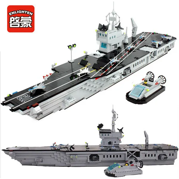 

Enlighten 113 Combat Zones Modern Military Aircraft Carrier Parking apron SWAT Model Bricks Building Block Toys For Gift