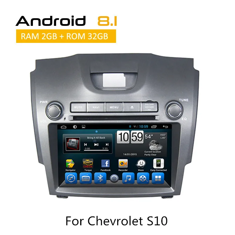 

Android 8.1 Mobile DVD Automotivo Media Player GPS For Chevrolet S10 2 Din In-dash Sat Nav Support Bluetooth TV Video Radio SWC
