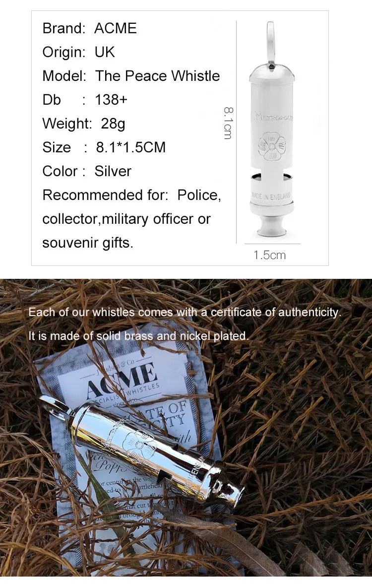 ACME мир свисток военный памятный свисток открытый выживание Модный сувенир подарок свисток