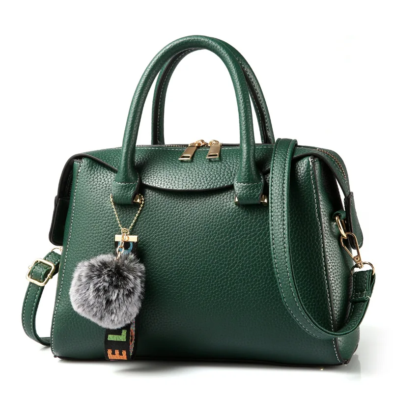 

MONNET CAUTHY Female Totes Concise Fashion Occident Style Elegant Office Ladies Handbags Solid Color Green Red Pink Black Boston