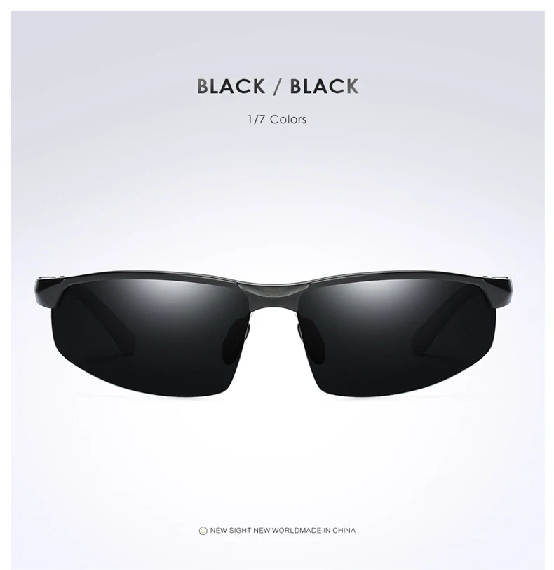 Алюминиевые HD поляризованные зеркальные солнцезащитные очки, спортивные очки для вождения, мужские солнцезащитные очки для улицы, мужские очки