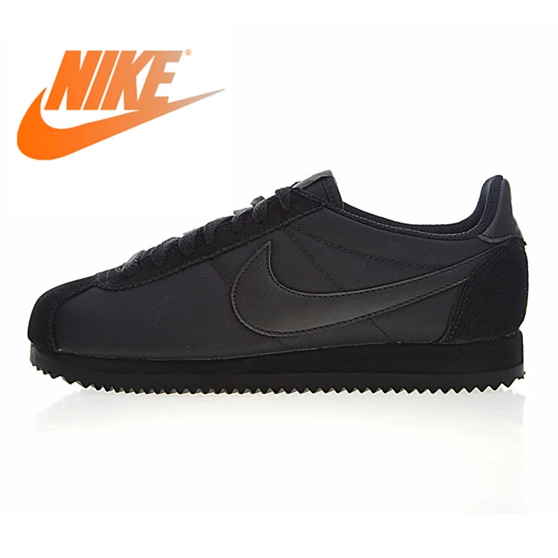 

Nike CLASSIC CORTEZ NYLON Men's and Women's Running Shoes Outdoor Sneakers Shoes Black Wear-resistant Lightweight 807472 007