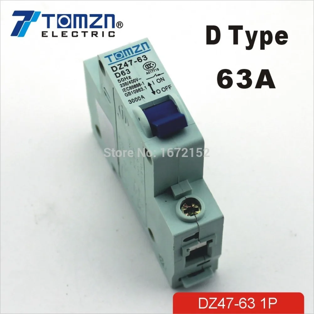 贅沢品 1P-63A-D-type-240V-415V-50HZ- ブレーカー・ブレーカーボックス