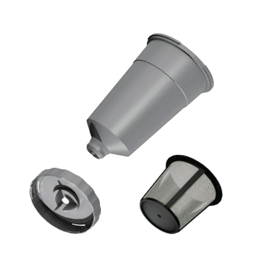 Reusable Stainless Steel Filters Refillable Coffee Capsules Pod Lid Filter Basket and Bottom Cup Filter Coffeeware for Keurig 