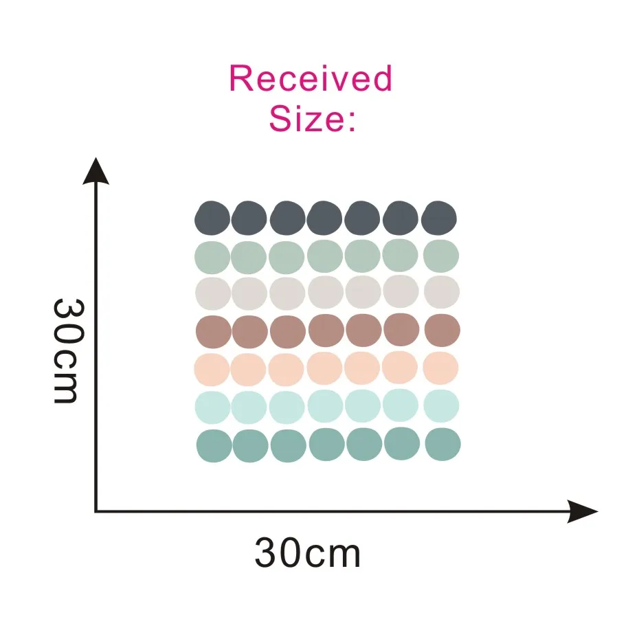 Цветные настенные наклейки в горошек, современные детские наклейки, сделай сам, детские обои, ПВХ, высокое качество, настенные наклейки, детская комната, домашний декор - Цвет: CCS4005N