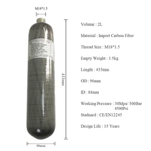AC102 Acecare 2L Rifle Pcp Air Rifle Condor Pcp Paintball Pcp Air Tank Mascara Paintball Mini