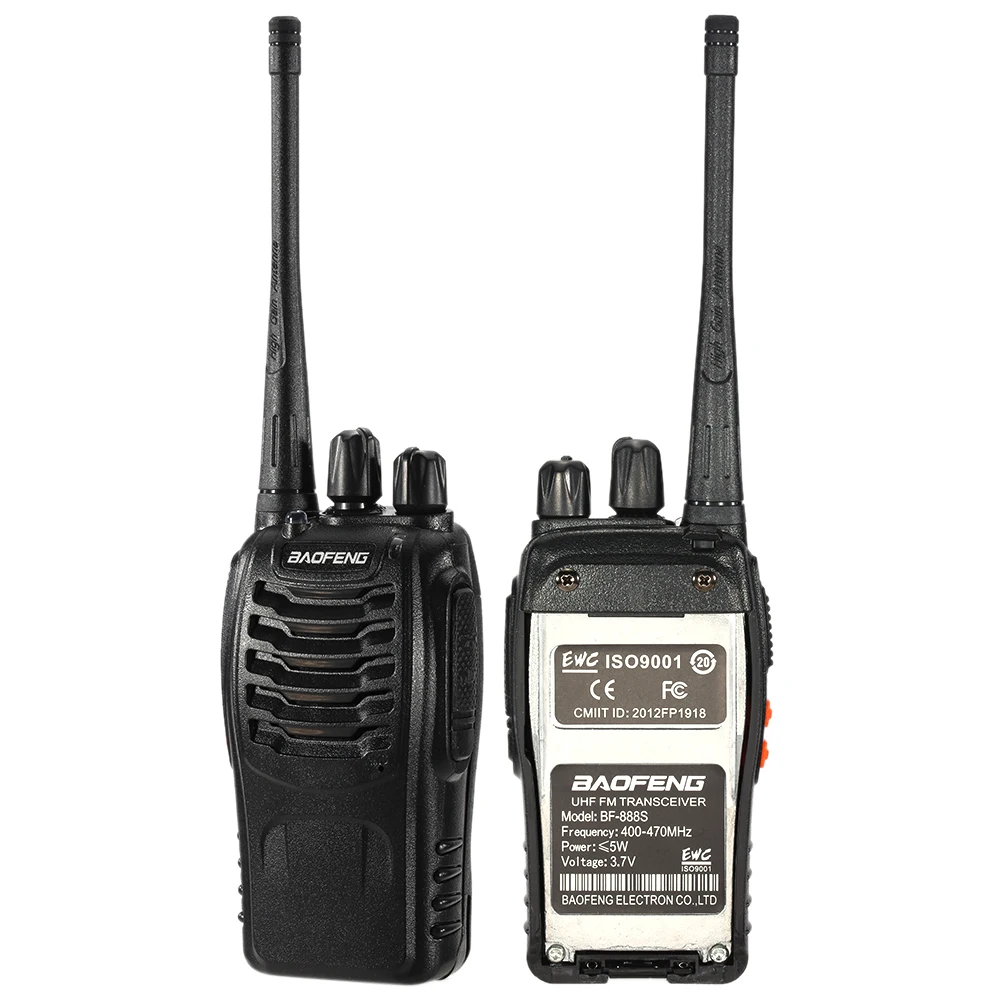 Портативный переговорный 16CH FM UHF 400-470MHz Talkie Walkie transiver 2-way Radio Set 1500mah аккумулятор фонарик