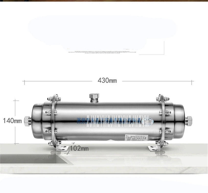 Нержавеющая сталь очиститель воды ультрасильной фильтрации без электричества мембранный фильтр для пить прямо UF фильтром AZX-08UF-H500A