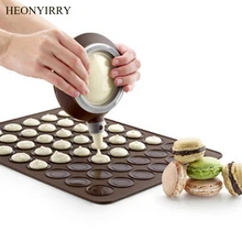 Silicone Macaron Pastry Oven Baking Mould 30-Cavity DIY Cake Roll Mat Cake Pad Baking Mat Molds Patisserie 3D Mould Sheet Mat