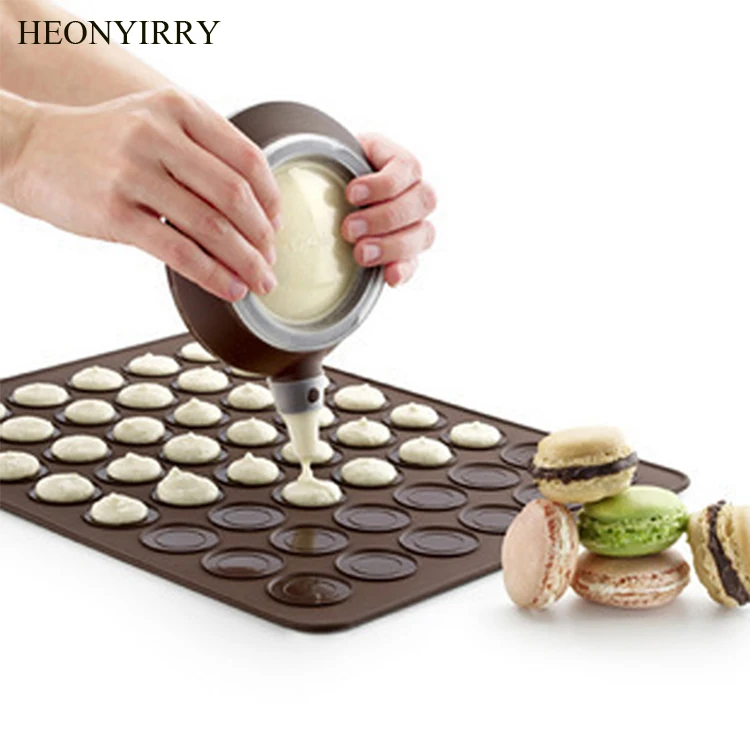

Silicone Macaron Pastry Oven Baking Mould 30-Cavity DIY Cake Roll Mat Cake Pad Baking Mat Molds Patisserie 3D Mould Sheet Mat