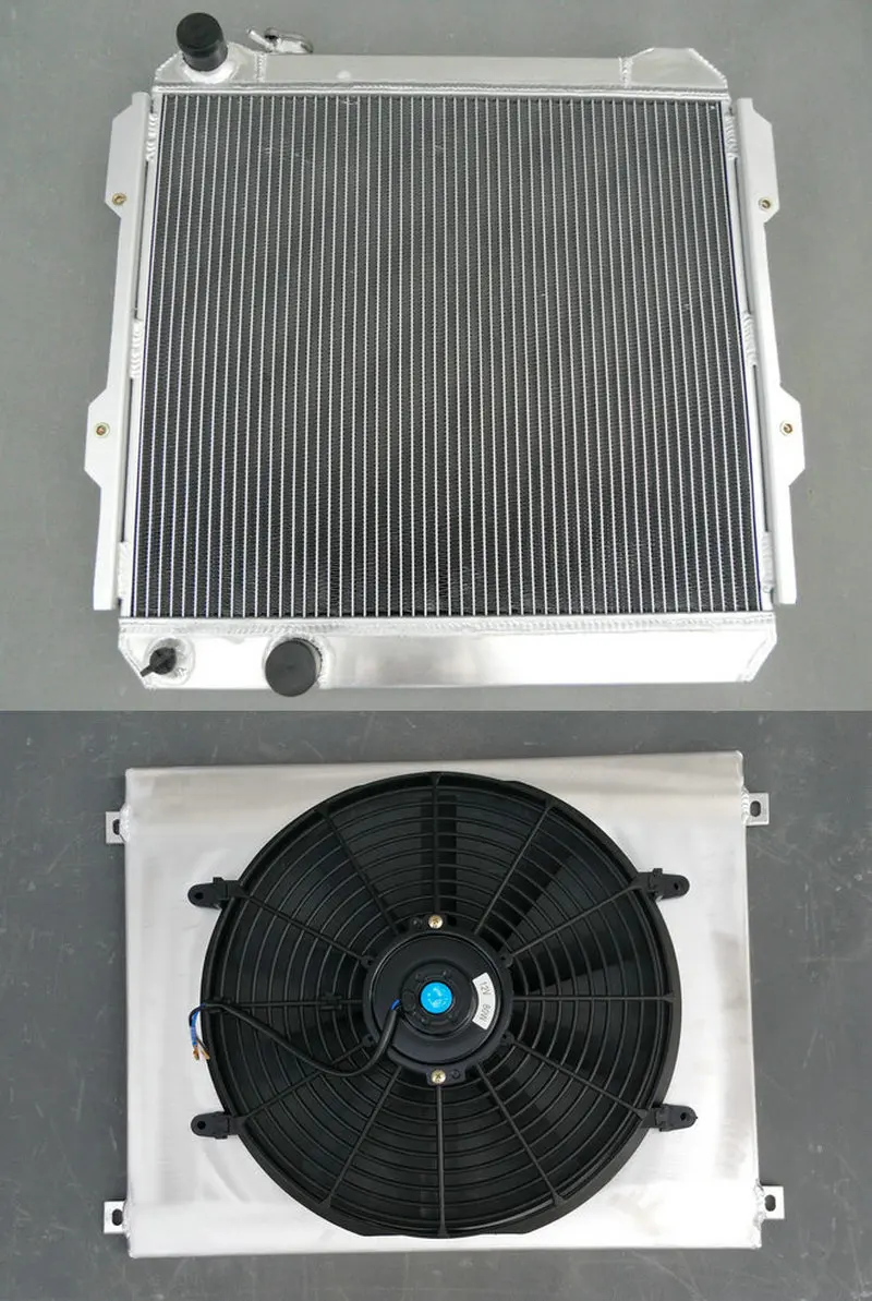 Radiatore Alluminio 3ROW Per Toyota Hilux LN60/LN61/LN65/LN85 2.4L Diesel 1984-1991