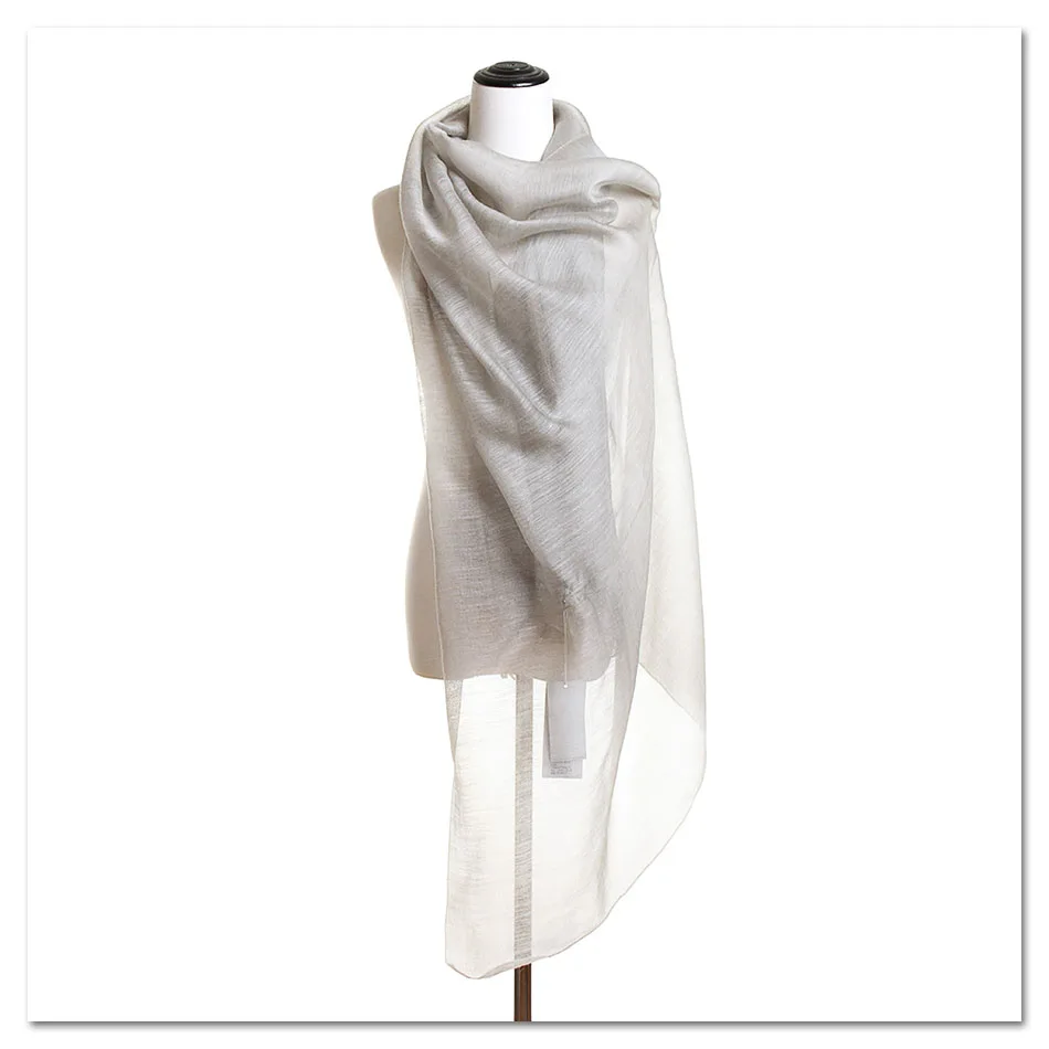 BQacces Модный женский сплошной равномерный цвет натуральный шелково-шерстяной шарф леди зима осень тонкий Шелковый длинный шарф шаль накидки роскошный