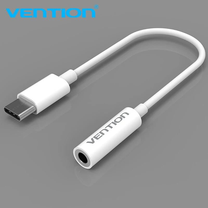 

Vention USB Type-C to 3.5mm Audio cable Earphone Headphone Adapter Type C USB C to 3.5 AUX Cable for Xiaomi 6 Letv 2 pro USB-C