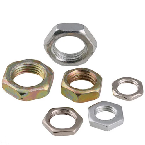 2pcs M12 M14 M16 nickel plating thin head Hex nuts small size pitch