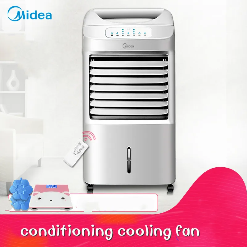 

Air-conditioning Fan Cold-warm Dual-purpose Evaporative Cold Fan Household Refrigeration Heat Mini Air Conditioner Portable