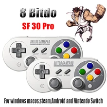 Для 8Bitdo SF30Pro/SN30 Pro 2,4G соединение через USB и беспроводное, через bluetooth геймпад для PND Switch/Windows/macOS/Android r30