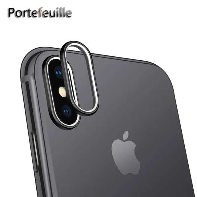 Portefeuille For Iphone X Camera Lens Protector Ring Plating