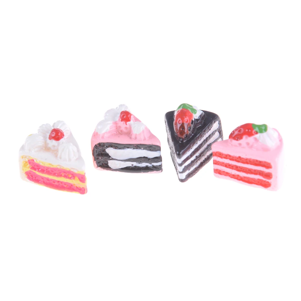 Cute Mini Play Toy Fruit Food Cake Candy Fruit Hamburg Biscuit Donuts Miniature For Dolls Accessories Kitchen Play Toys Hot Sale