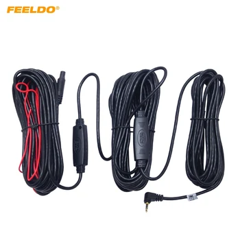 

FEELDO 2.5mm TRRS Jack Connector 15 Meters To 5Pin Video Extension Cable For Truck/Van Car DVR Camera Backup Camera
