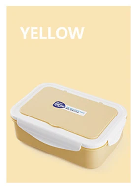 1400 мл красочные Ланч-боксы контейнеры с отделениями для микроволновой печи Bento Box для домашнего использования на открытом воздухе еда коробка BPA бесплатно - Цвет: 03