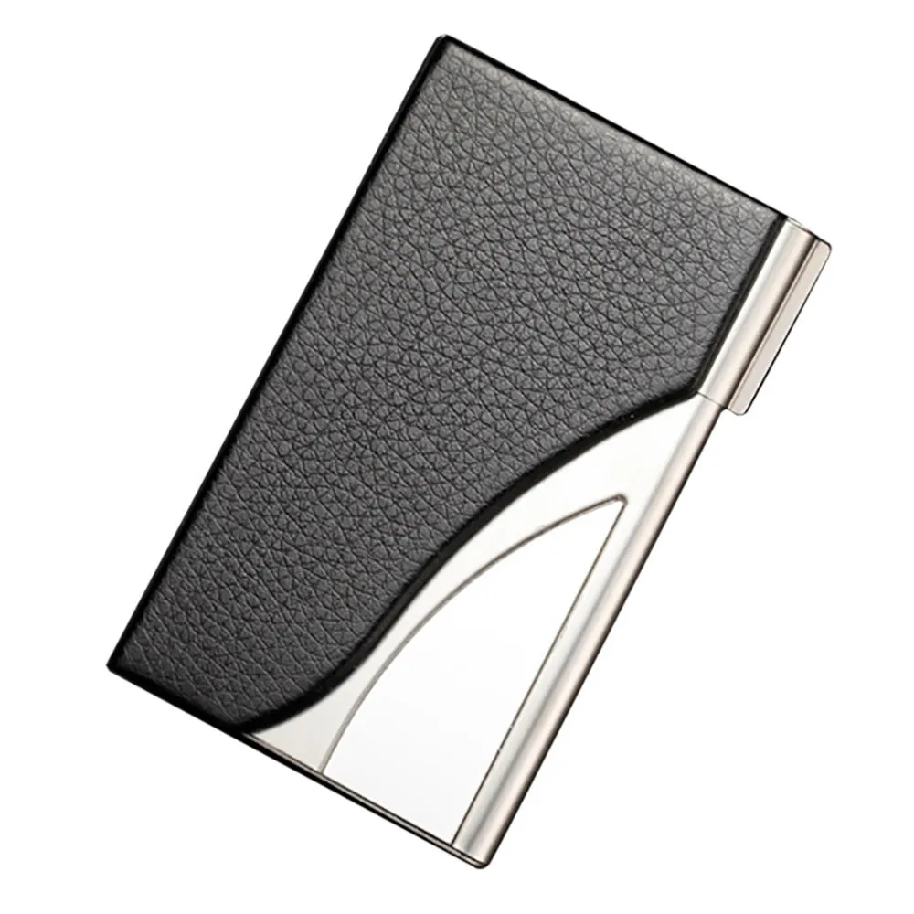 

2019 Antitheft Men Vintage Credit Card Holder Blocking Rfid Wallet Leather Unisex Security Information Aluminum Metal Purse #L5