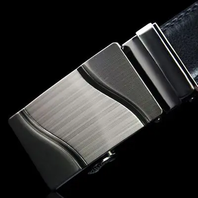 

New Men Business Belt New Designer Automatic Buckle Cowhide Leather men belt 105cm-130cm Luxury belts for men