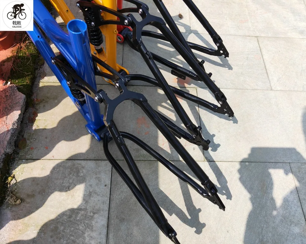 Top 1-1/8inch  26*17 inch  aluminum alloy  mountain  bike frame ,   DIY colors  full suspension Bicyle bike frame 7