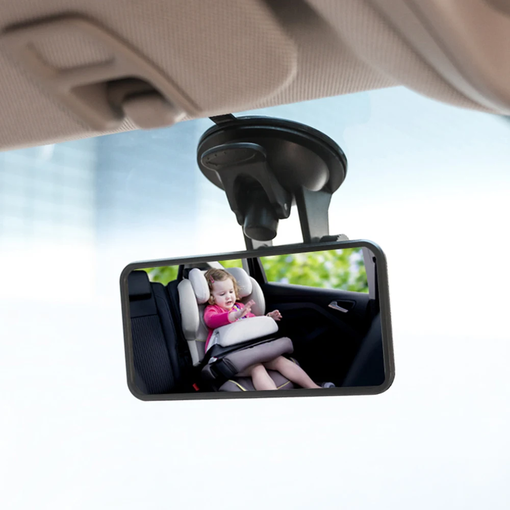 Детское автомобильное зеркало заднего вида, зеркало на присоске с широким обзором, детское зеркало, Стайлинг автомобиля