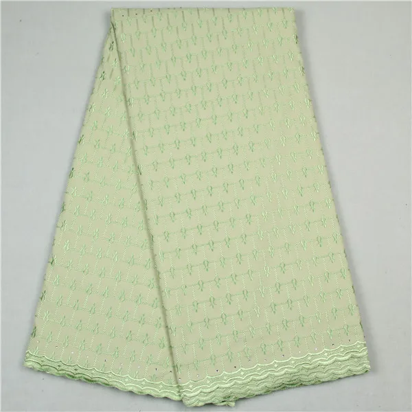 

2018 Newest style African lace fabric Swiss lace fabric African Swiss voile lace fabric white cotton 5 yards for women dress -30
