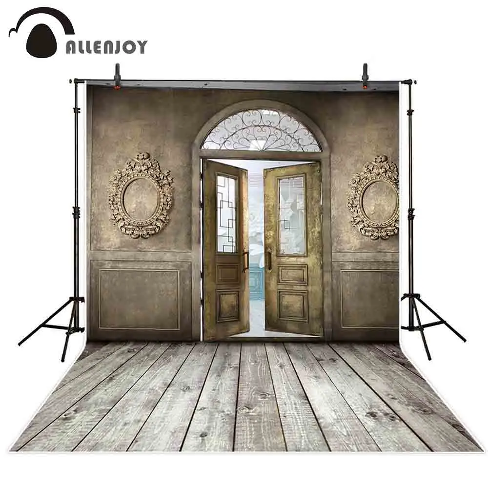 Allenjoy фоны для фотосъемки винтажная арочная дверь деревянное здание фото фон
