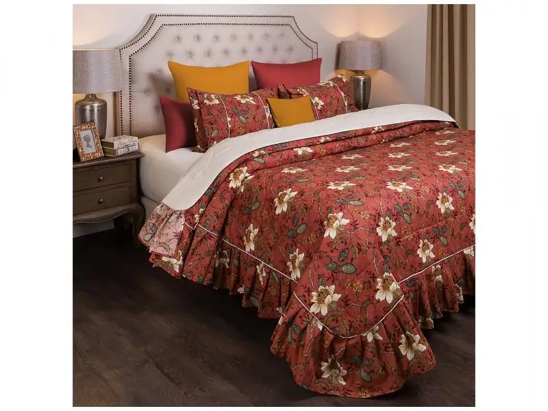 Покрывало двуспальное SANTALINO, Магнолия, 230*250 см, с наволочками