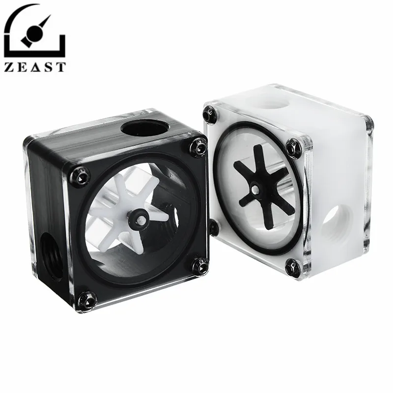 

3 Way G1/4 Internal Thread Water Cooling Flow Meter Black / White Can Connect Water Outlet Temperature Probe or LED Light etc