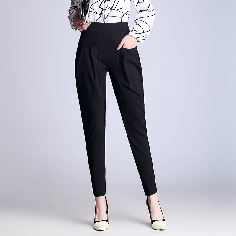 high waisted harem dress pants