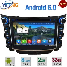 7 “4G WIFI Octa Core Android 6.0 2 GB RAM 32 GB ROM DAB + RDS Reproductor de DVD Del Coche Radio Stereo Navegación DEL GPS Para Hyundai I30 2011-2016