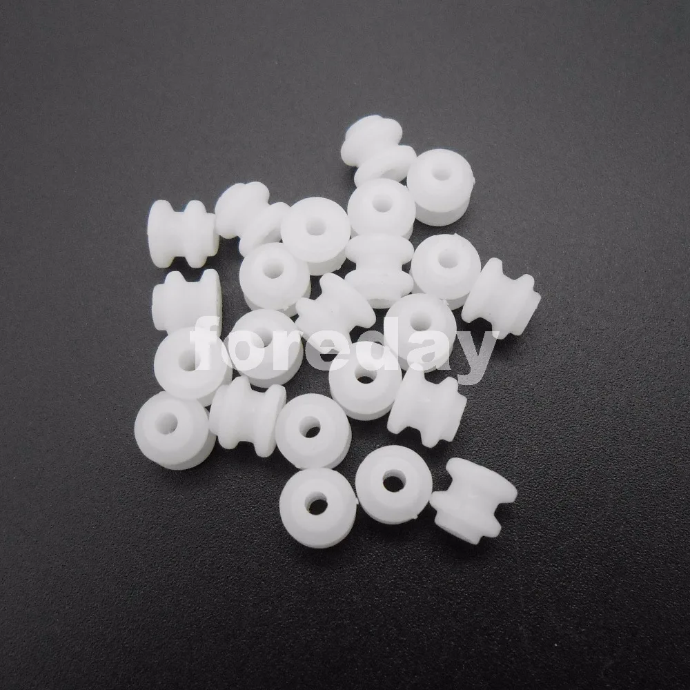 10PCS X NEW Plastic Pulley Gear Model Motor Wheels dia.18mm Shaft dia.2mm 1.95MM