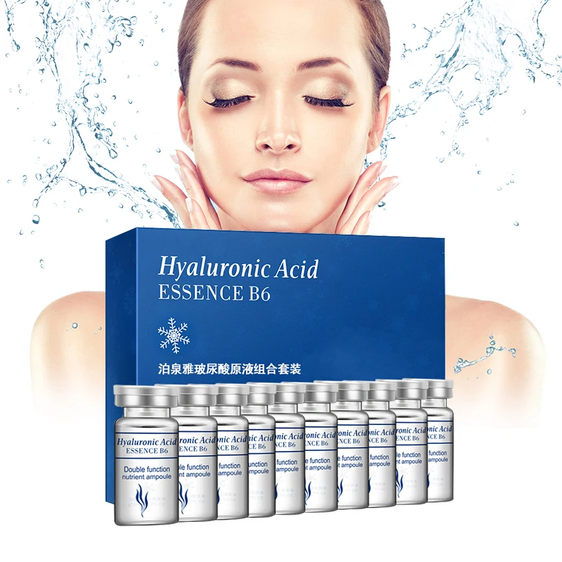 

BIOAQUA 10pcs/lot Serum Moisturizing Hyaluronic Acid Vitamins Facial moisturizing Anti Wrinkle Aging Collagen Skin Care Essence