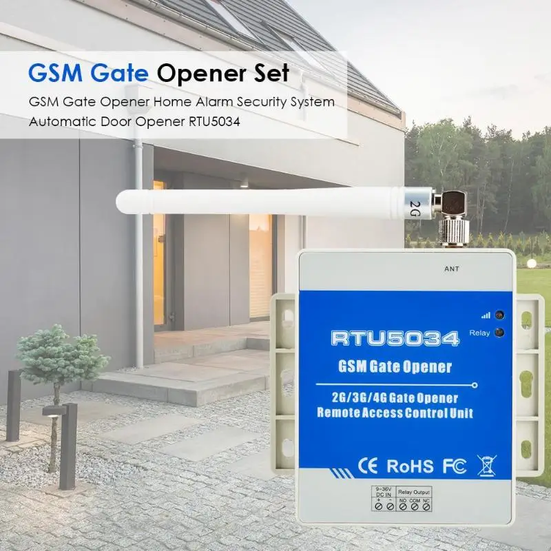 GSM открывалка для ворот домашняя сигнализация Система безопасности устройство для автоматического открывания дверей RTU5034
