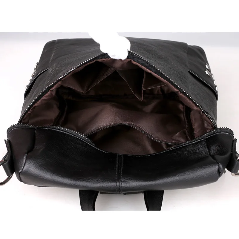 Женский рюкзак с заклепками из ПУ кожи|brand leather backpack|fashion backpackleather backpack |