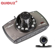 Quidux два объектива Видеорегистраторы для автомобилей Двойной Камера G30 1080 P видео Регистраторы с заднего вида Камера S Ночное видение видеокамера Blackbox HDMI порт