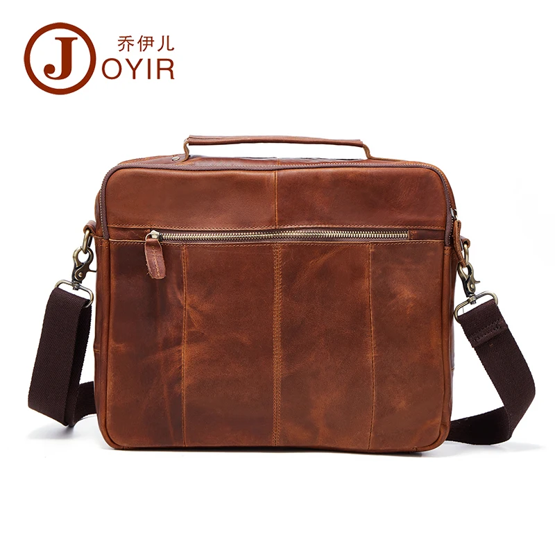 Luxury Vintage 100% Genuine Leather Bag Natural Crazy Horse Leather Men Handbags Double Layers Casual Retro Business Briefcase Luxury Vintage 100% Genuine Leather Bag Natural Crazy Horse Leather Men Handbags Double Layers Casual Retro Business Briefcase