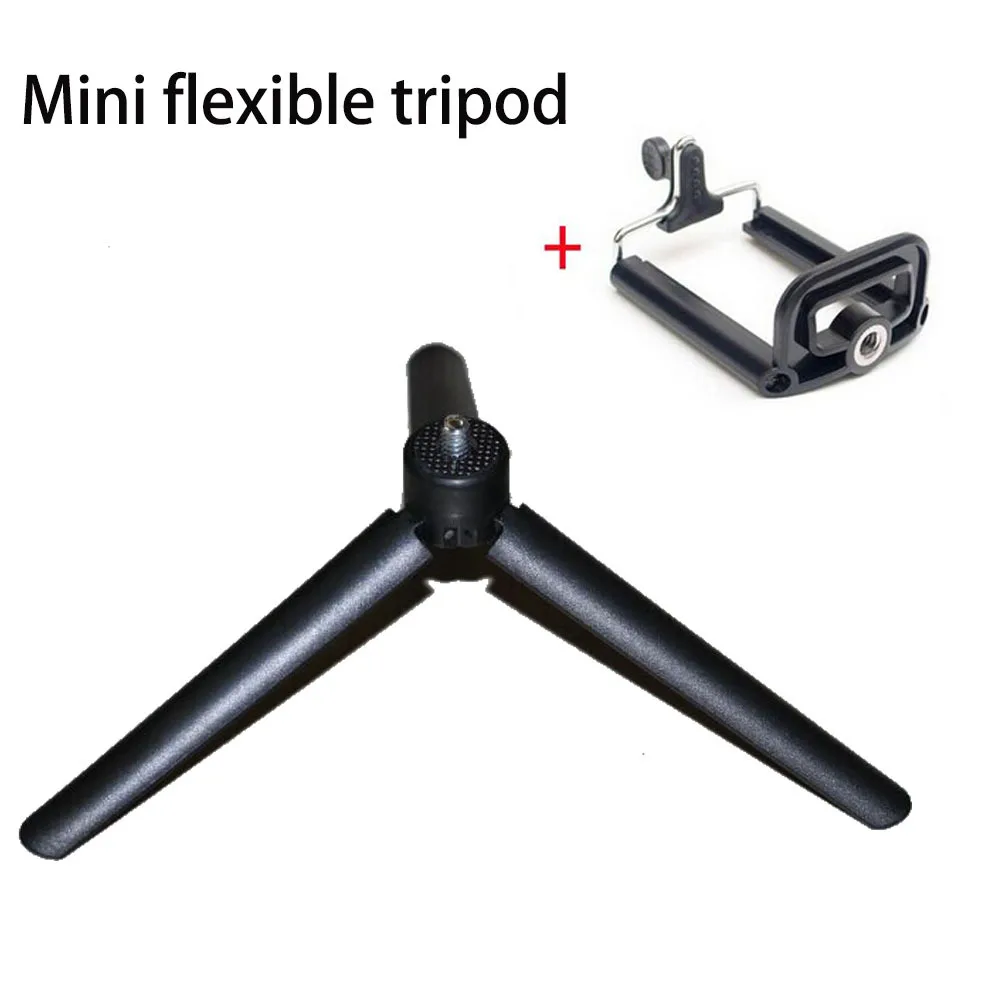 

Foleto Mini Tripod Stand Holder for Mobile Cell Phone with the clip,for iPhone 4 4g 5 5G Samsung galaxy S2 S4 i9200 I9500