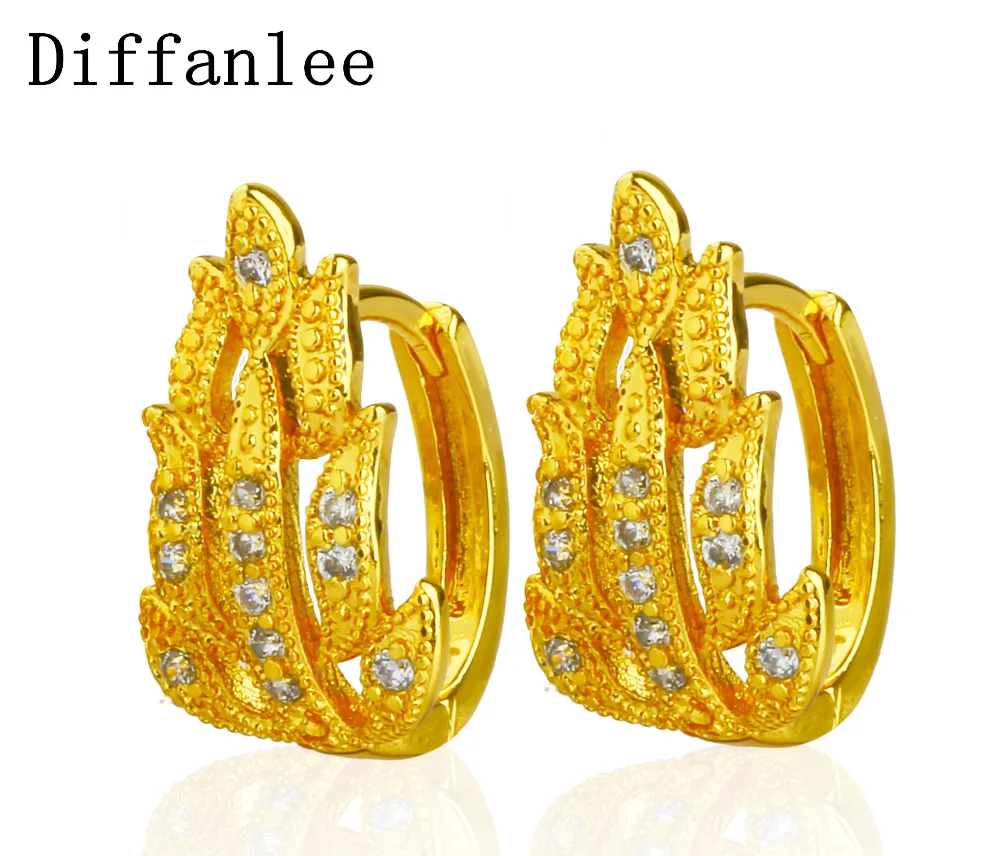 Diffanlee Jewelry Nickel free Good Quality for Women Gold Color Classic