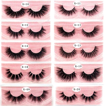 

HBZGTLAD Mink Lashes 3D Mink Eyelashes 100% Cruelty free Lashes Handmade Reusable Natural Eyelashes Popular False Lashes Makeup
