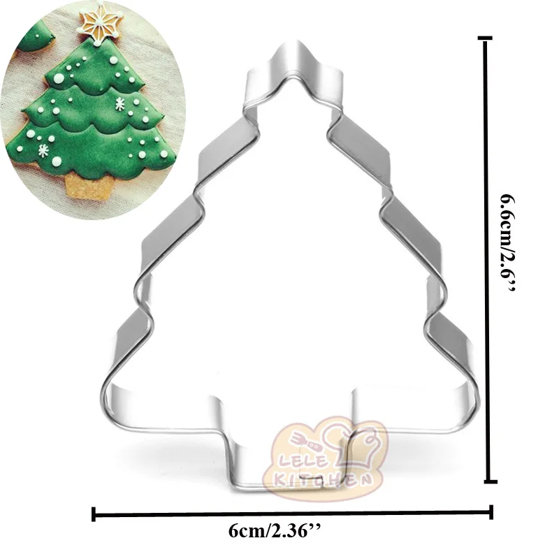 1pcs patisserie reposteria Kitchen Bakeware Christmas series Metal Cookie Cutter Fondant Cake Decor Tool Biscuit Pastry Mould cookie cutter baking mold cookie mould fondant cutter baking decorating tools cookie maker press kit pastry cutter