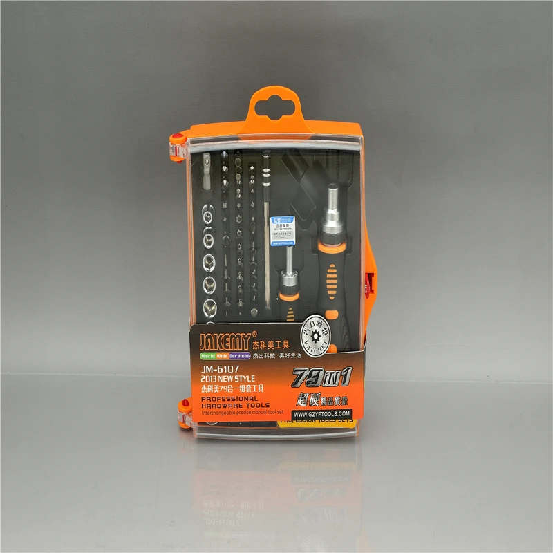

JAKEMY JM-6107 79 in 1 Professional Hardware Screwdriver Set Electronics Repair Tools Ratchet Tool Set