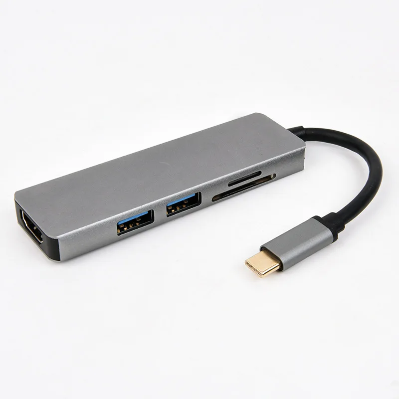 5In1 Тип-C USB-C HDMI USB3.0 USB C адаптер для MacBook samsung Galaxy S9/S8 huawei P20 Pro Тип C USB SD/TF концентратор карт