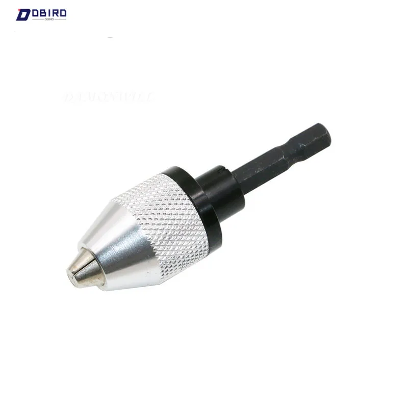 

Inch Keyless Drill Bit Chuck Adapter Converter 0.3-6mm For Impact Driver Hex Shank Grinder Drills Screwdriver 6.3mm 1/4"