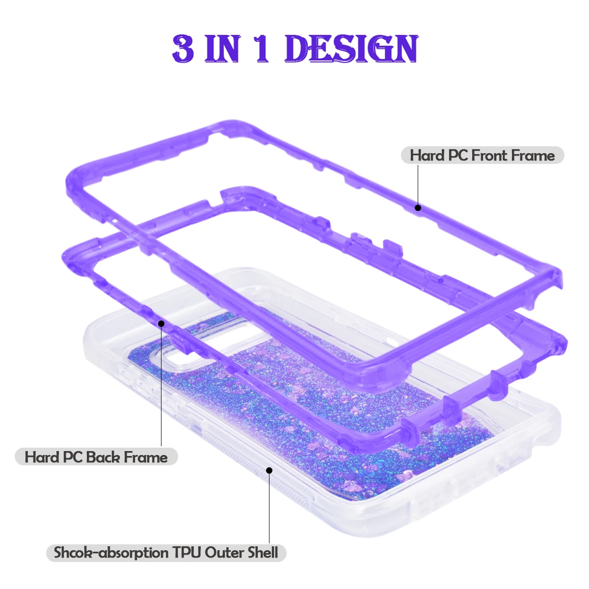 Роскошный Жесткий чехол для samsung Galaxy S9, S8, S10, Note8, Note10 Plus, S10e, S7 edge, чехол, блестящий, противоударный, зыбучий песок, чехол, capa