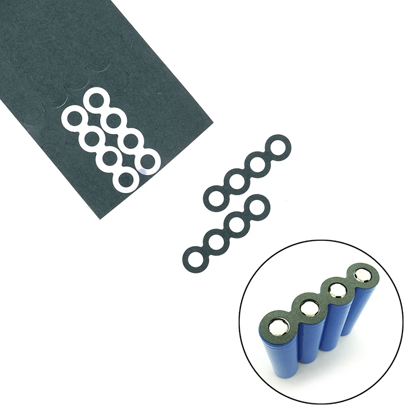 

25Pcs 4S 18650 Battery Adhesive Paper Hollow Solid Insulator Gasket Cardboard
